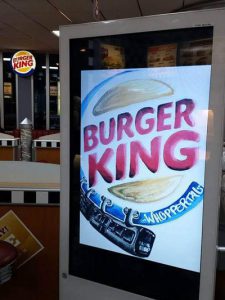 Burger-King-Anzeige